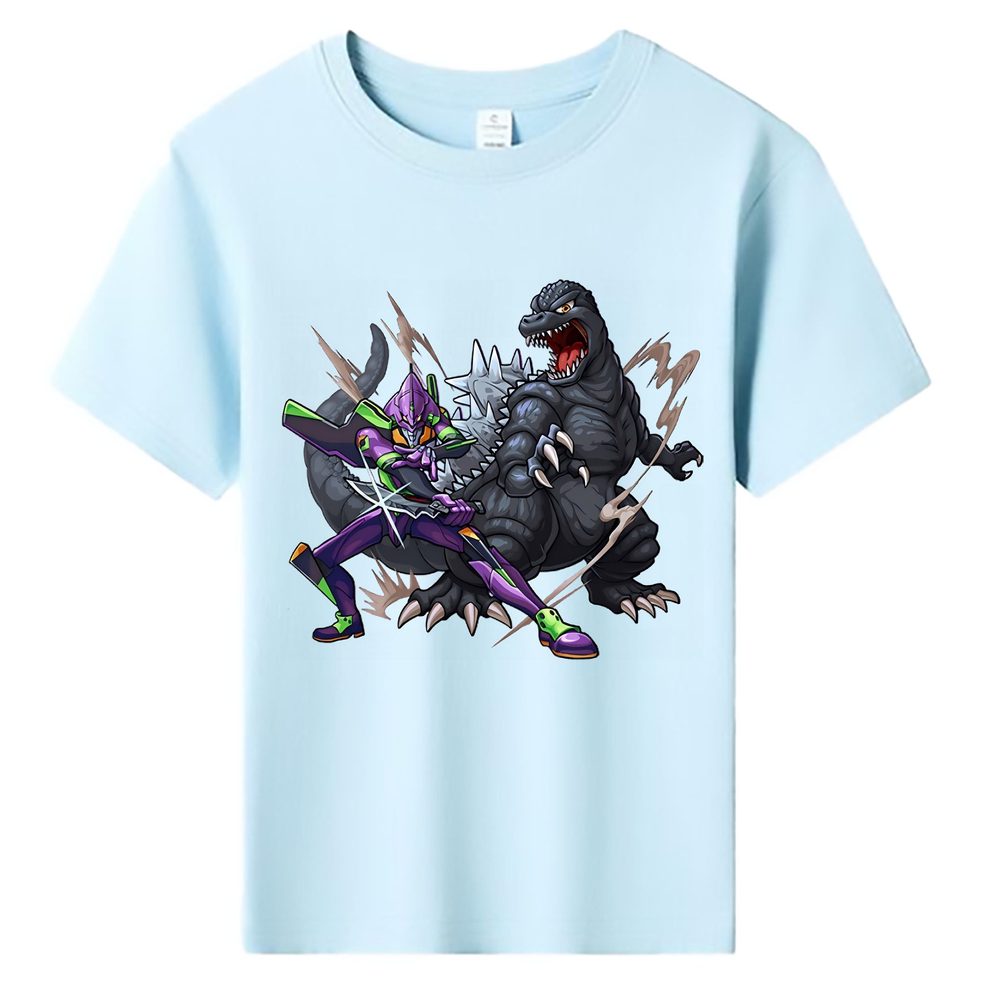 （画像用） EVA 新世紀エヴァンゲリオン 綿100％キッズTシャツ（フロントプリント）